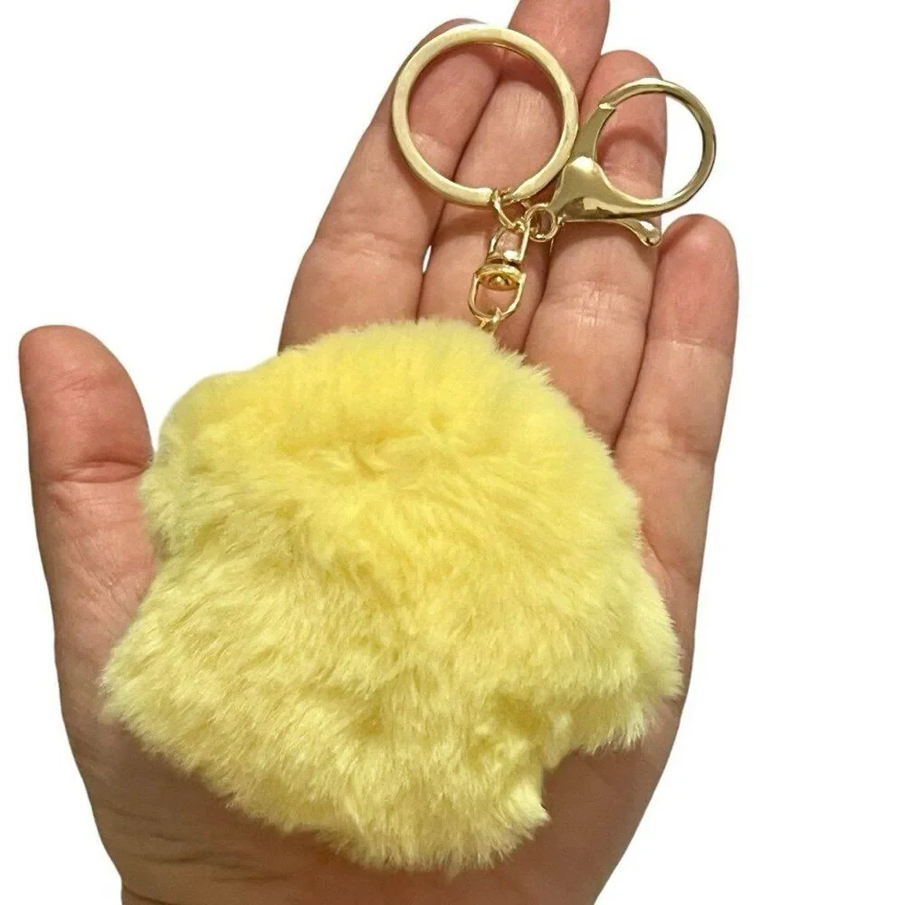 Splatoon Squid Inkling Chibi Plushie Keychain w Clip and Keyring in Yellow